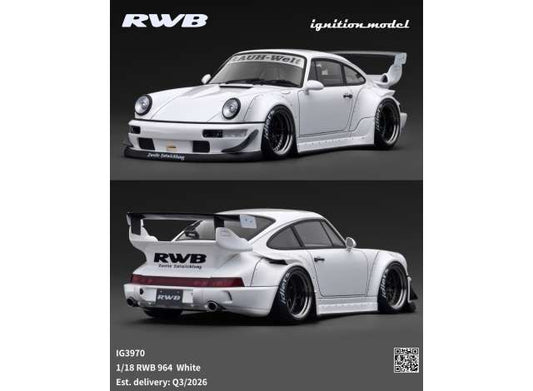 Pre-Order – RWB 964, white 1:18 Ignition Model (IG3970) – ETA. October/November 2026