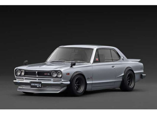 Pre-Order – Nissan Skyline 2000 GT-R (KPGC10), silver 1:18 Ignition Model (IG4031) – ETA. October/November 2026