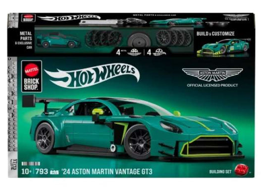 Pre-Order – Brick Shop *Hot Wheels Elite series* 2024 Aston Martin Building Set 1:16 Hotwheels Brick Shop Model (HWBSJLF51) – ETA. November 2027