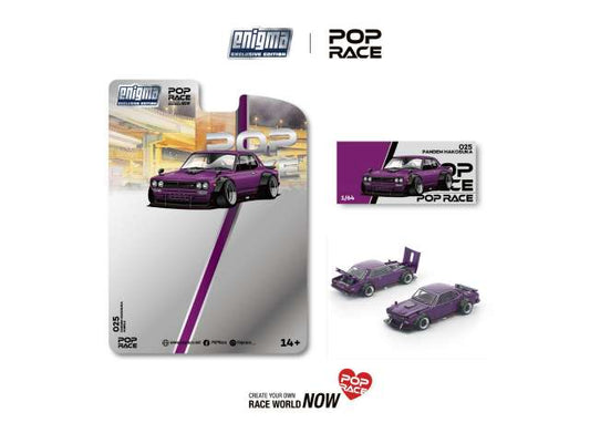 Pre-Order - 1:64 POP RACE Enigma Exclusive Pandem Nissan Hakosuka PRE025 Stocks Due Apr / May 2026