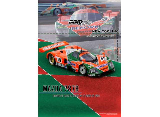 Pre-Order – 1991 Mazda 787B 24 Hours Le Mans, various 1:64 Inno Models Model (IN64-787B-LM91W) – ETA. September 2026