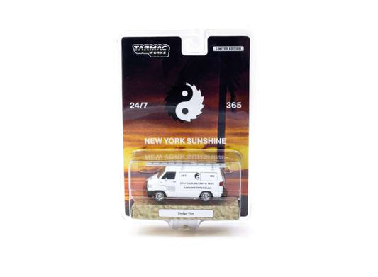 Pre-Order – Dodge Van *New York Sunshine*, white 1:64 Tarmac Model (TC-T64G-032-NYS) – ETA. September 2026