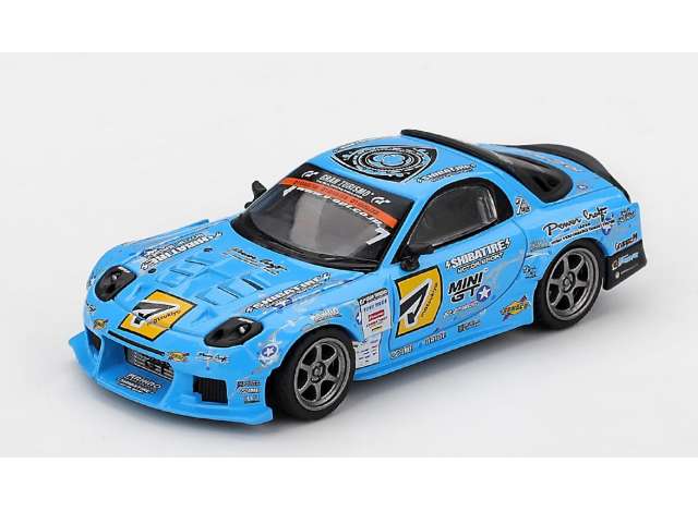 Pre-Order – 2025 Mazda RX7 (FD3S) Re-Amemiya D1GP, blue 1:64 Mini GT Model (MGT01195R) – ETA. September 2026