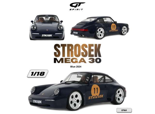 Pre-Order – 2024 Strosek Mega 30 *Resin*, blue 1:18 GT Spirit Model (GT969) – ETA. October 2026