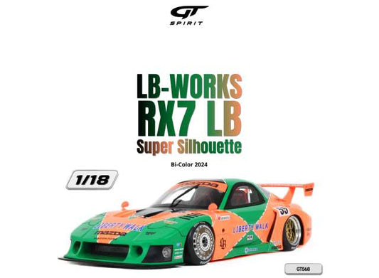 Pre-Order – 2024 LB-Works RX7 LB Super Silhouette, *Resin serie*, Bi-color 1:18 GT Spirit Model (GT568) – ETA. November 2026