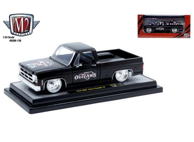 Pre-Order – 1976 GMC Sierra Grande 15, black 1:24 M2 Machines Model (M2-40300-138B) – ETA. July/August 2026