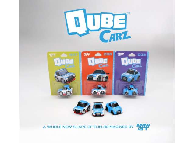 Pre-Order – Nissan Qube Carz set of 3 Ver.2, blue 1:64 Mini GT Model (MGTQZ-C002-AIR) – ETA. July/August 2026