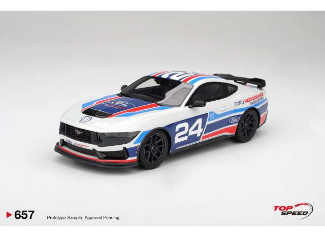 Pre-Order – 2025 Ford Mustang Dark Horse #24 Ford Performance Racing School, various 1:18 Top Speed Model (TS0657) – ETA. September 2026