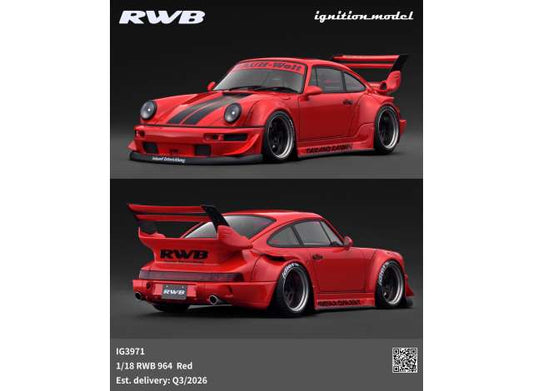 Pre-Order – RWB 964, red 1:18 Ignition Model (IG3971) – ETA. October/November 2026