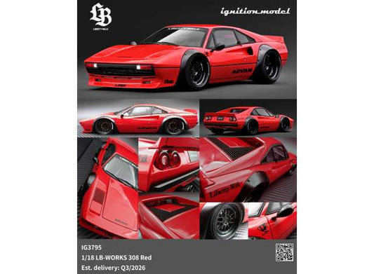 Pre-Order – LB-WORKS 308, red 1:18 Ignition Model (IG3795) – ETA. October/November 2026
