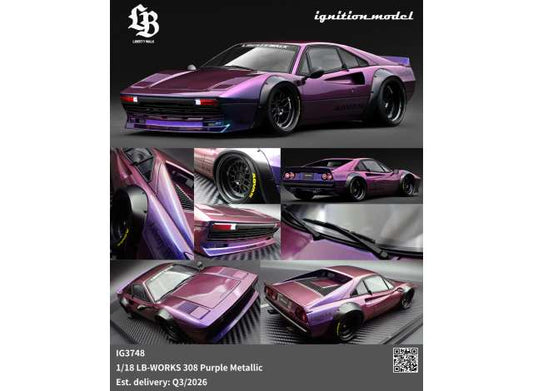Pre-Order – LB-WORKS 308, purple metallic 1:18 Ignition Model (IG3748) – ETA. October/November 2026