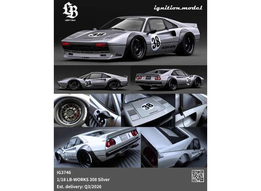 Pre-Order – LB-WORKS 308, silver 1:18 Ignition Model (IG3746) – ETA. October/November 2026