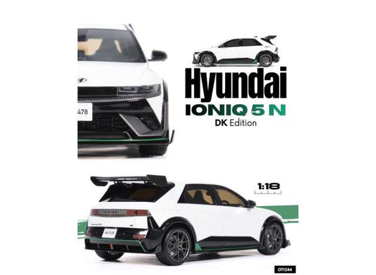 Pre-Order – 2025 Hyundai Ioniq SN DK Edition Atlas *Resin series*, white matt 1:18 OttOmobile Miniatures Model (OT1227) – ETA. October 2026