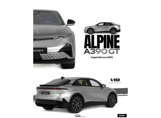 Pre-Order – 2025 Alpine A390 GT *Resin series*, argent mercure 1:18 OttOmobile Miniatures Model (OT1318) – ETA. October 2026