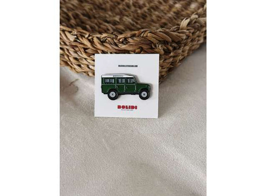 Pre-Order – Pin Land Rover Series 3, green 1:0 Bolidi Model (BolidiENPN006) – ETA. September 2026