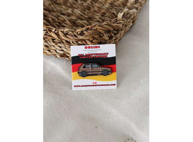 Pre-Order – Pin 1990 Volkswagen MK2 Golf GTI, grey 1:0 Bolidi Model (BolidiENPN011) – ETA. September 2026