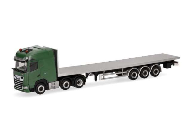 Pre-Order – DAF XG 6x2 vlakke oplegger Nederlandse Leger (NL), green 1:87 Herpa Model (herpa747301) – ETA. November 2026
