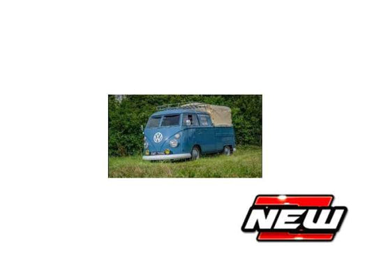Pre-Order – Volkswagen T1 Pick-up with hood and roof rack, blue 1:43 Cararama Model (cara4-18243) – ETA. October/November 2026