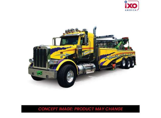 Pre-Order – 1980 Peterbilt 359 Wrecker, yellow/purple 1:43 IXO America Model (ixoU43TTR004) – ETA. November 2026