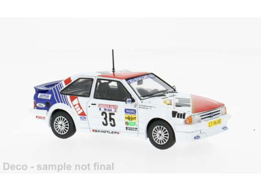 Pre-Order – 1985 Ford Escort MK III RS Turbo #35 S.Andervang/A.Schoonenwolf Hunsrück Rallye, various 1:43 IXO Models Model (ixoRAC452) – ETA. July/August 2026