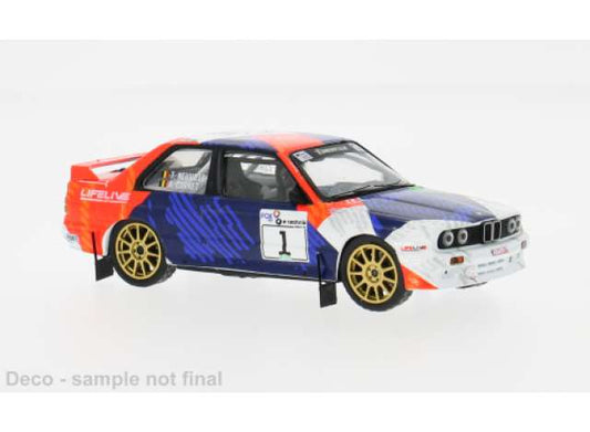 Pre-Order – 2025 BMW M3 (E30) #1 T.Neuville/A.CornetLegend Boucles de Spa, blue/white/red 1:43 IXO Models Model (ixoram989) – ETA. July/August 2026