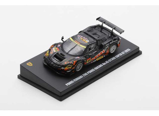 Pre-Order – 2025 Ponos Ferrari 296 GT3 Ponos Racing GT300 Super GT #45 K.Cozzolino/T.Shinohara, black 1:64 Look Smart Model (LS64G25045) – ETA. July/August 2026