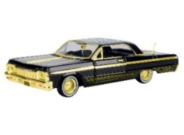 Pre-Order – 1964 Chevrolet Impala *Midnight Eclipse*, black/gold 1:24 Motor Max Model (mmax79202) – ETA. July/August 2026