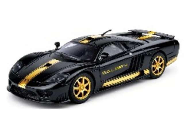 Pre-Order – Saleen S7 *Midnight Eclipse*, black/gold 1:24 Motor Max Model (mmax79203) – ETA. July/August 2026