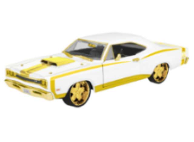 Pre-Order – 1969 Dodge Coronet Super Bee *Luxe Legends*, white/gold 1:24 Motor Max Model (mmax79223) – ETA. July/August 2026
