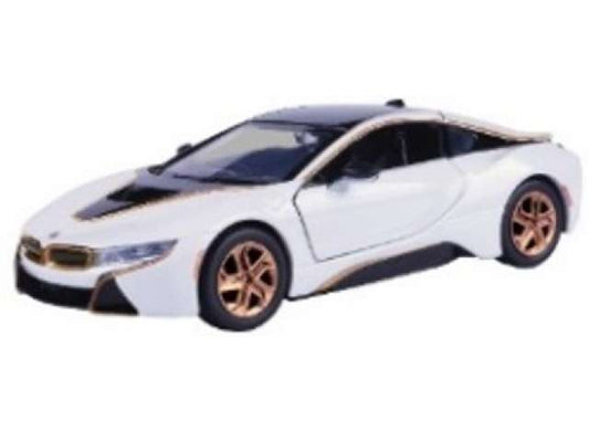 Pre-Order – BMW i8 Coupe *Luxe Legends*, white/black 1:24 Motor Max Model (mmax79227) – ETA. July/August 2026