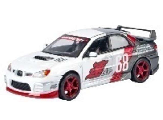 Pre-Order – Subaru Impreza WRX STI GT Racing, white/grey/red 1:24 Motor Max Model (mmax73913) – ETA. July/August 2026