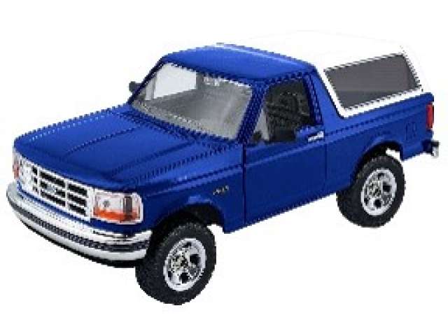 Pre-Order – 1993 Ford Bronco, blue 1:24 Motor Max Model (mmax79399) – ETA. July/August 2026