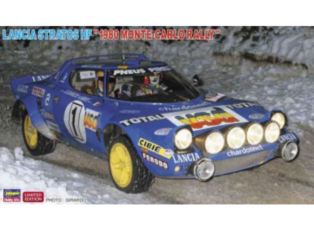 Pre-Order – 1980 Lancia Stratos Hf Monte-Carlo-Rallye, plastic modelkit 1:24 Hasegawa Model (has20810) – ETA. September 2026