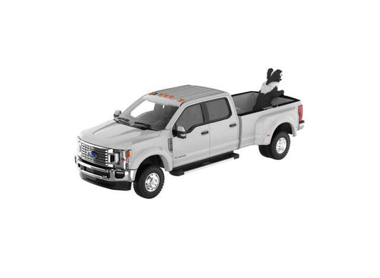 Pre-Order – 2022 Ford F-450 with Dog Figure *Down on the Farm Series 12*, white 1:64 GreenLight Model (gl48120A) – ETA. December 2026