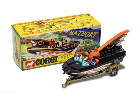 Pre-Order – Batman Batboat with Batman and Robin, various 1:46 Corgi Model (corgiCOCRT10701) – ETA. October/November 2026