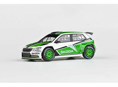 Pre-Order - 1:43 Abrex 2015 Skoda Fabia III R5, Skoda Motorsport Design 2015, White/Green AB143XAB-605T1EG Stocks Due Jul / Aug
