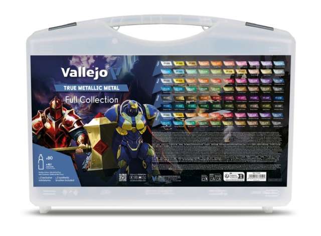 Pre-Order – True Metallic Metal Color Case (80 colors) 1:0 Vallejo Model (VAL77250) – ETA. October 2026