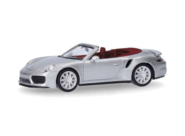 Pre-Order – Porsche 911 (991) Turbo Cabrio, silver metallic 1:87 Herpa Model (herpa038928-003) – ETA. September 2026