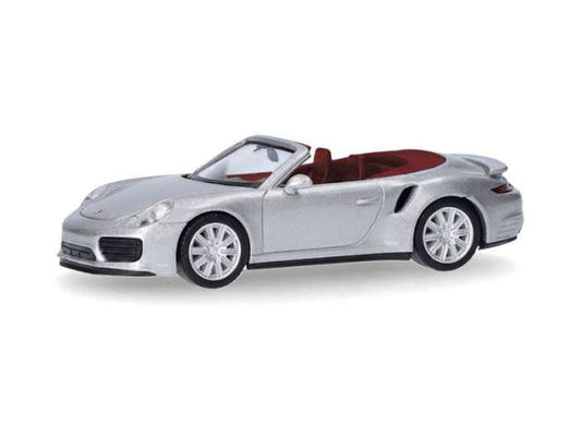Pre-Order – Porsche 911 (991) Turbo Cabrio, silver metallic 1:87 Herpa Model (herpa038928-003) – ETA. September 2026