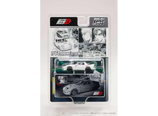 Pre-Order – Mazda RX-7 (FD3S) RedSuns *INITIAL D*Ryosuke Takahashi VS Kyoichi Sudou, white 1:64 Hobby Japan Model (HJDMD003B) – ETA. October 2026