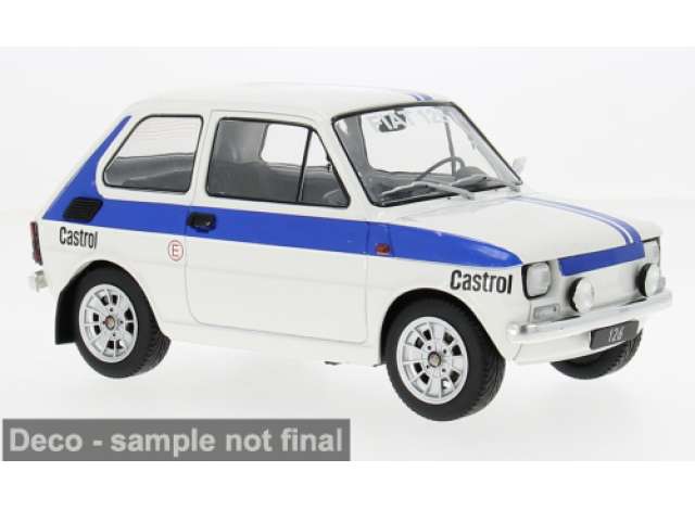 Pre-Order – 1972 Fiat 126, white/blue 1:18 MCG Model (MCG18666) – ETA. July/August 2026