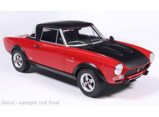 Pre-Order – 1974 Fiat 124 Abarth, red/black 1:24 Whitebox Model (WB124286) – ETA. July/August 2026