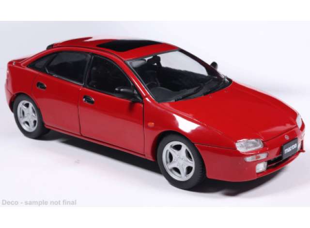 Pre-Order – 1993 Mazda 323 F, red 1:24 Whitebox Model (WB124281-O) – ETA. July/August 2026