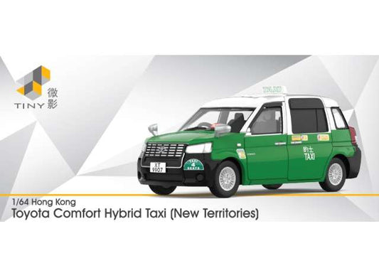 Pre-Order – Tiny Toyota Comfort Hybrid Taxi (New Territories) (XT9907), green 1:64 Tiny Toys Model (tinyATC66093) – ETA. July/August 2026