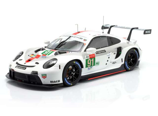 Pre-Order – 2021 Porsche 911 RSR-19 #91 Gianmaria Bruni/ /Richard Lietz/Fréderic Makowiecki, 24h LeMans Porsche GT Team, white 1:18 IXO Models Model (ixoLEGT18-23018) – ETA. September 2026