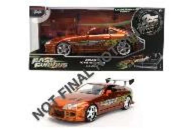 Pre-Order – #37703 1/24 Toyota Supra *Fast & Furious*, orange 1:24 Jada Toys Model (jada9337703314R20) – ETA. July/August 2026