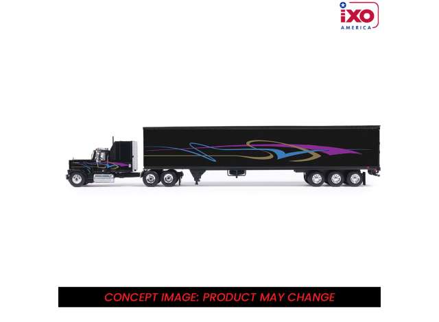 Pre-Order – 1980 GMC General with black trailer 1:64 IXO America Model (ixoU64TRTR008TB) – ETA. July/August 2026