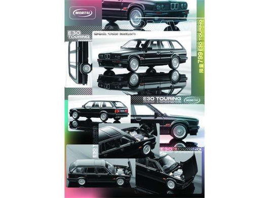 Pre-Order – BMW E30 Wagon, black 1:64 Mortal Model Model (MT-013) – ETA. July/August 2026