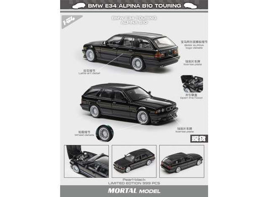 Pre-Order – BMW E34 Touring Alpina B10, black 1:64 Mortal Model Model (MT-016) – ETA. July/August 2026