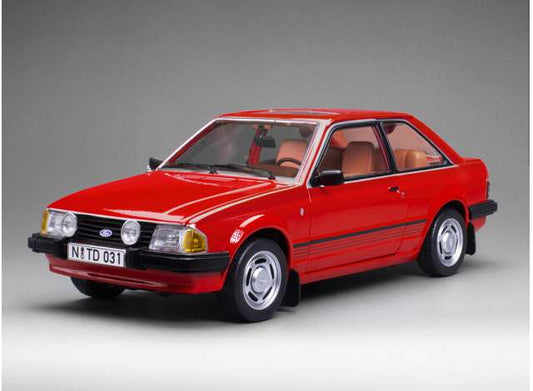 Pre-Order – 1983 Ford Escort Mark III Ghia, sunburst red 1:18 SunStar Model (sun5031) – ETA. November 2026